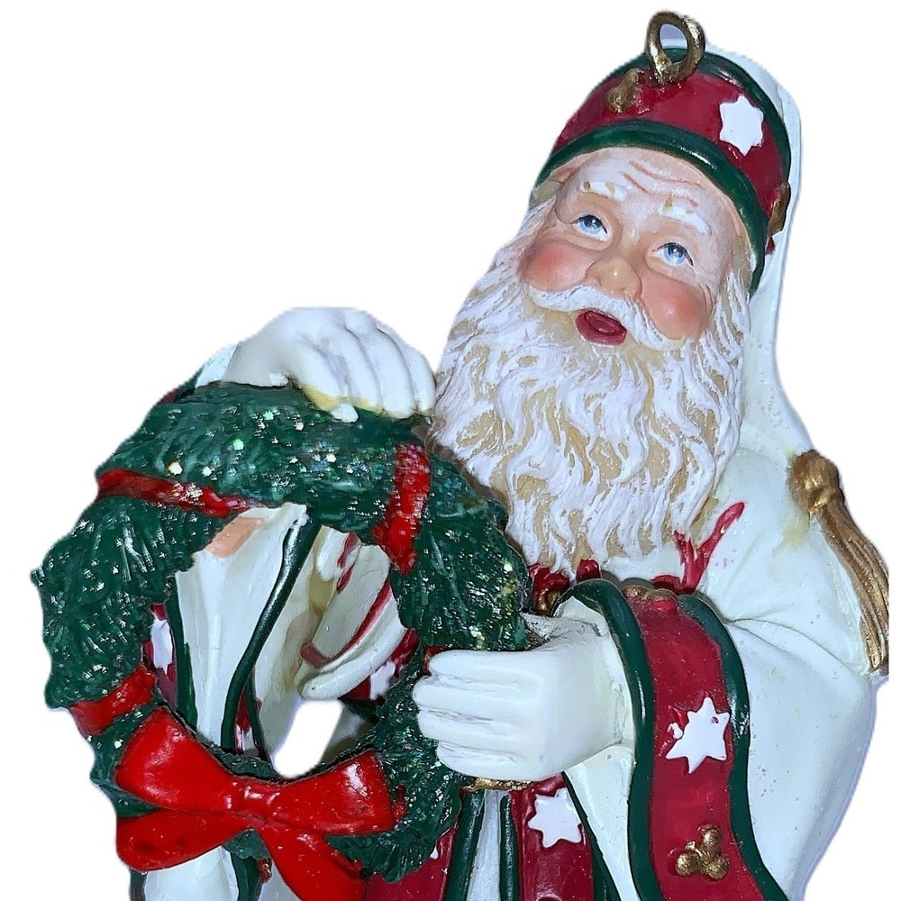 Thomas Kinkade Ashton Drake Old World Santa Christmas‎ Ornament Vtg 2003 VGUC